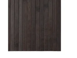 Alfombra rectangular marrón oscuro 100x300 cm bambú