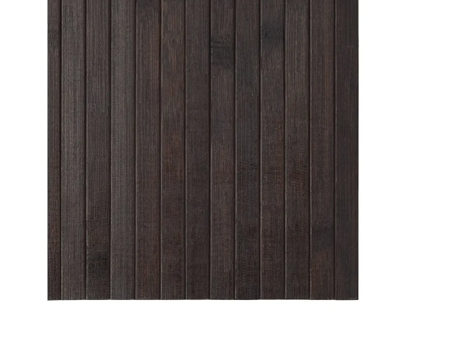 Alfombra rectangular marrón oscuro 100x300 cm bambú