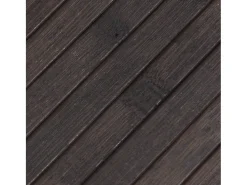 Alfombra rectangular marrón oscuro 100x300 cm bambú