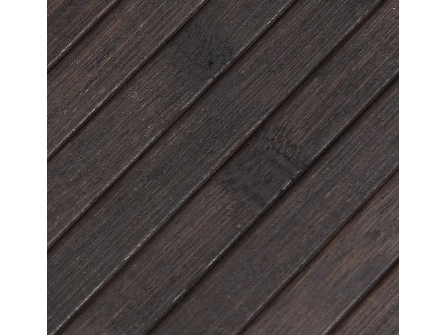 Alfombra rectangular marrón oscuro 100x300 cm bambú