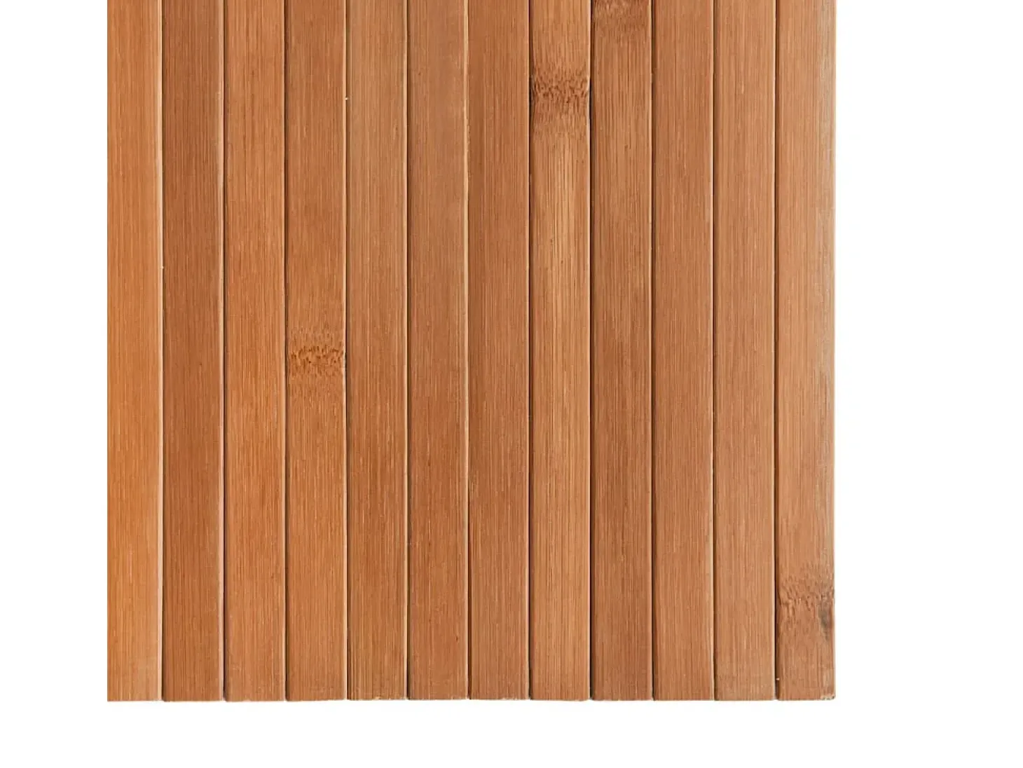 Alfombra rectangular natural de bambú 80x300 cm