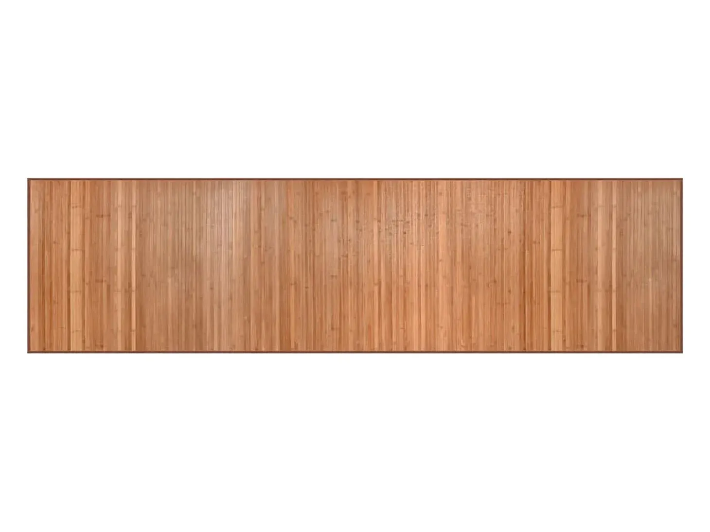 Alfombra rectangular natural de bambú 80x300 cm