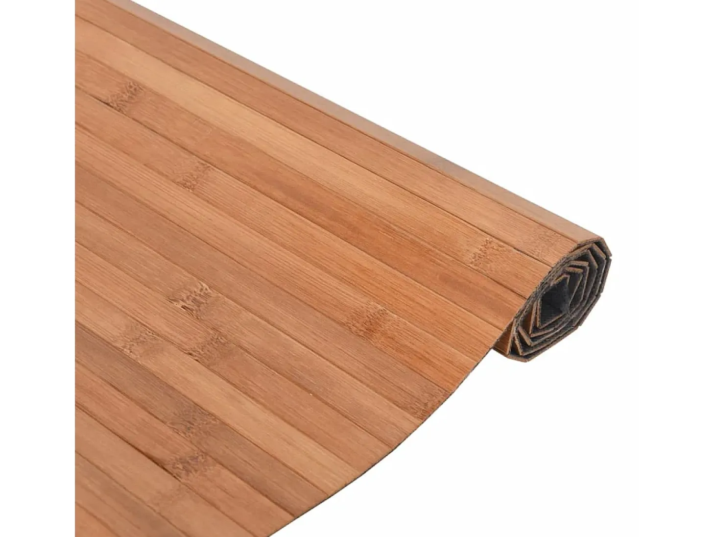 Alfombra rectangular natural de bambú 60x300 cm