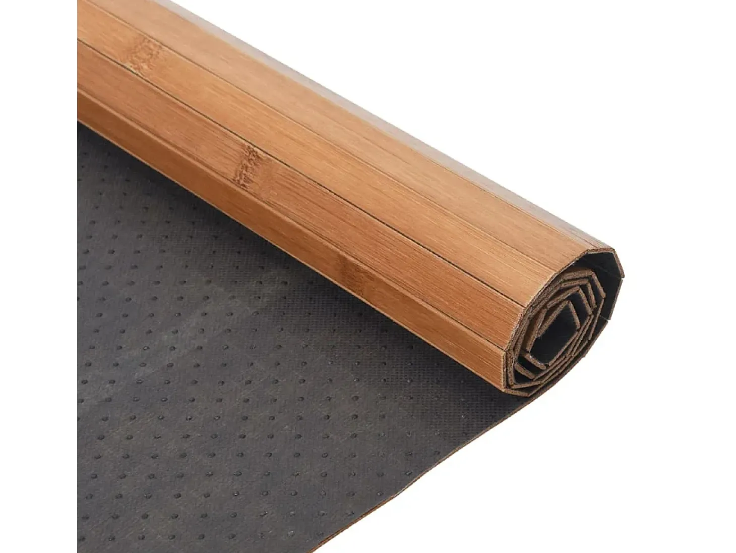 Alfombra rectangular natural de bambú 60x300 cm