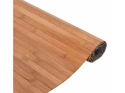 Alfombra rectangular natural de bambú 70x200 cm