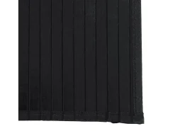 Alfombra rectangular negra de bambú 70x200 cm
