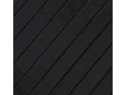 Alfombra rectangular negra de bambú 70x200 cm