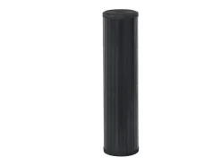 Alfombra rectangular negra de bambú 70x200 cm