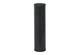 Alfombra rectangular negra de bambú 60x100 cm