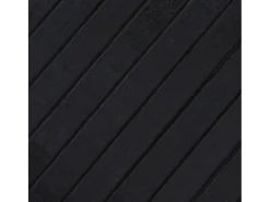 Alfombra rectangular negra de bambú 70x100 cm