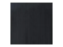 Alfombra rectangular negra 100x100 cm bambú