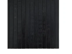 Alfombra rectangular negra 100x100 cm bambú