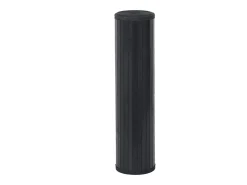 Alfombra rectangular negra de bambú 80x100 cm
