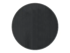 Alfombra redonda gris de 60 cm de bambú