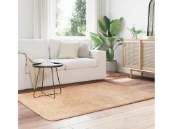 Alfombra shaggy de pelo largo NAVARRA beige 120x170 cm poliéster