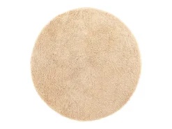 Alfombra shaggy de pelo largo NAVARRA beige 200x200 cm poliéster