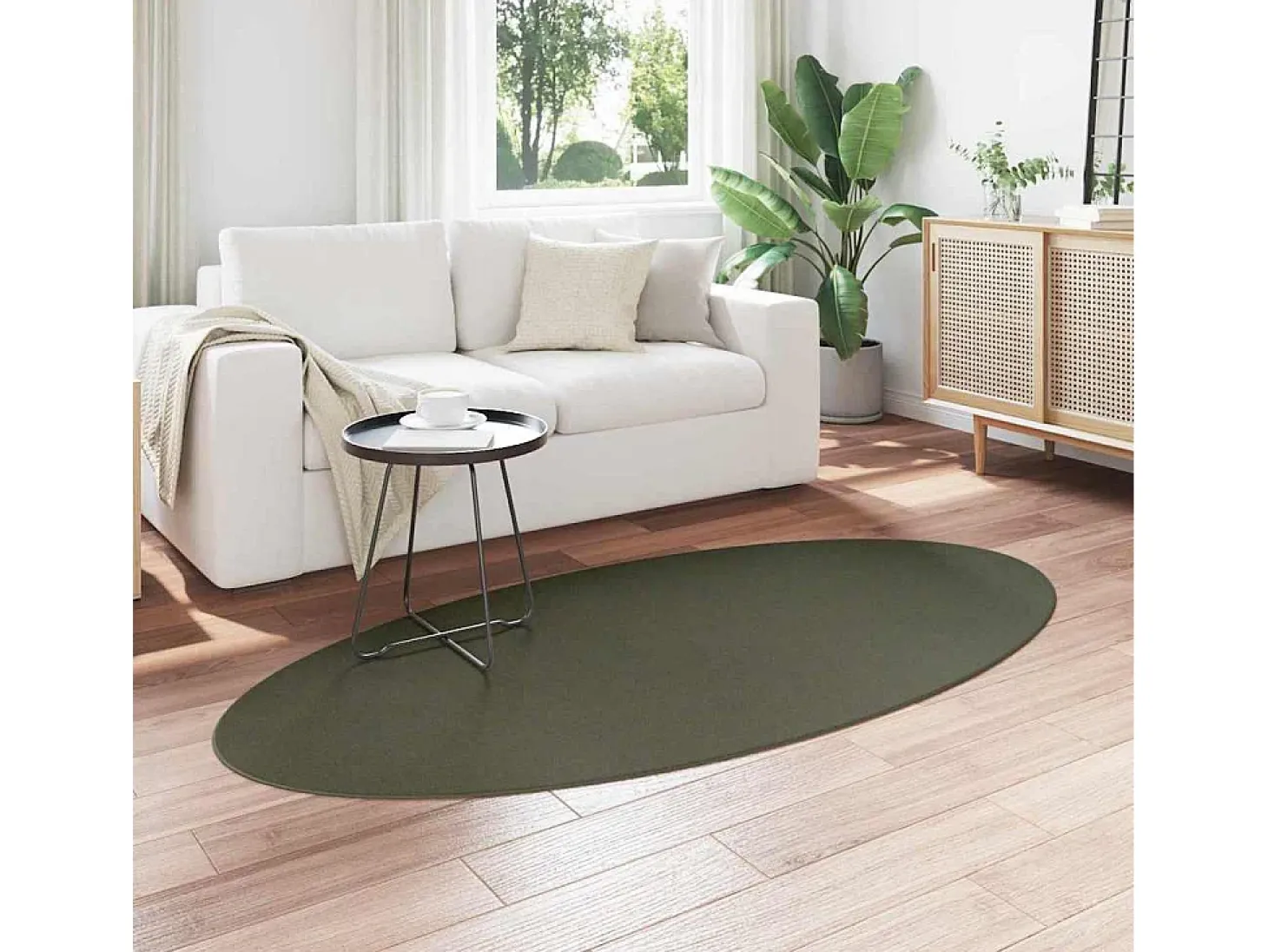 Alfombra Verde Bosque 100 x 200 cm Poliéster