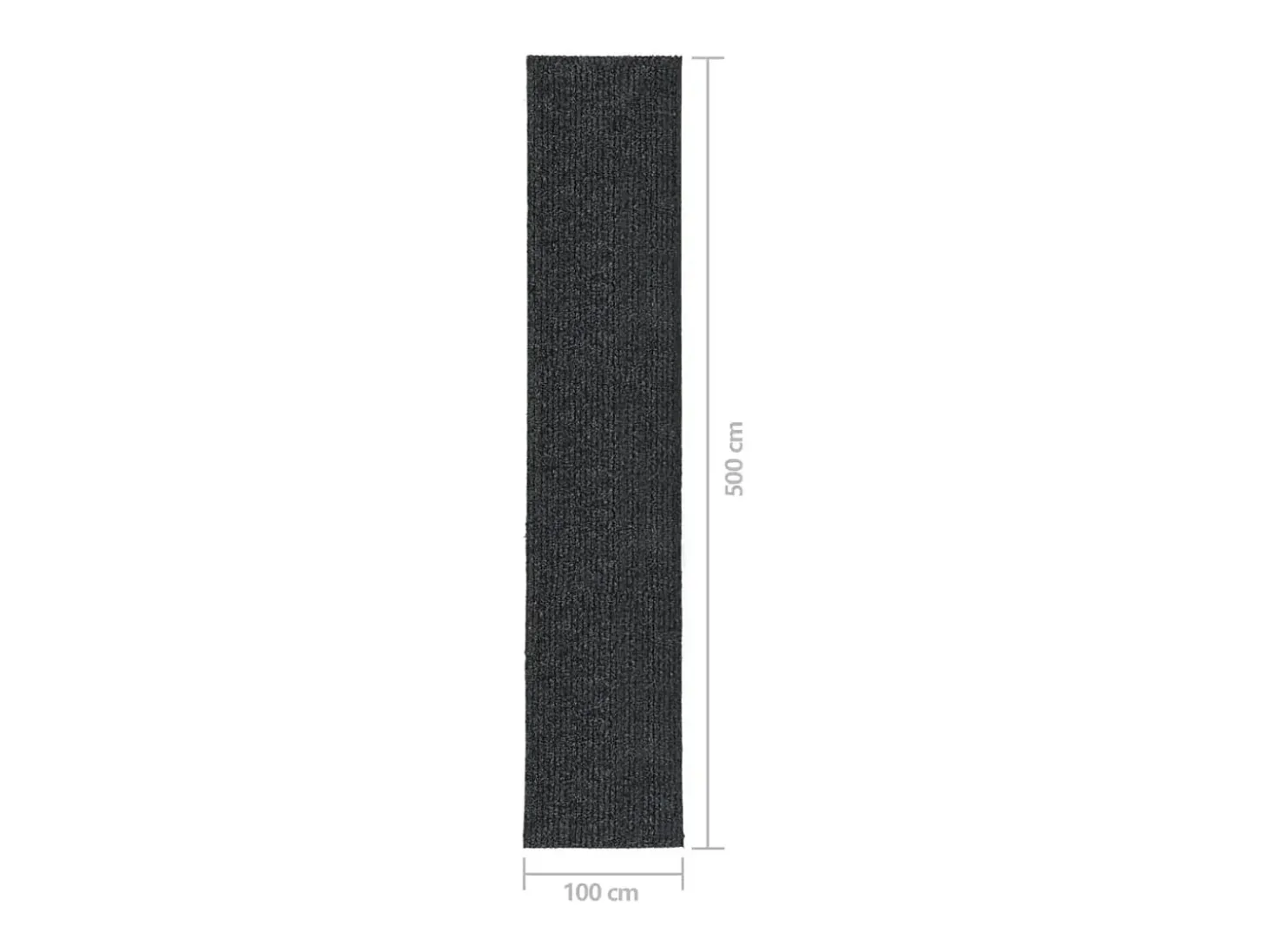 Alfombra 100x500 cm Antracita