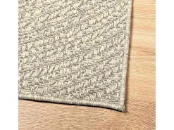 Alfombra ZIZUR color crema 200x290 cm efecto yute interior y exterior