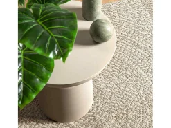 Alfombra ZIZUR color crema 200x290 cm efecto yute interior y exterior