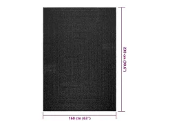 Alfombra ZIZUR 160x230 cm aspecto yute interior exterior