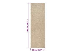Alfombra ZIZUR 80x200 cm efecto yute para interior y exterior