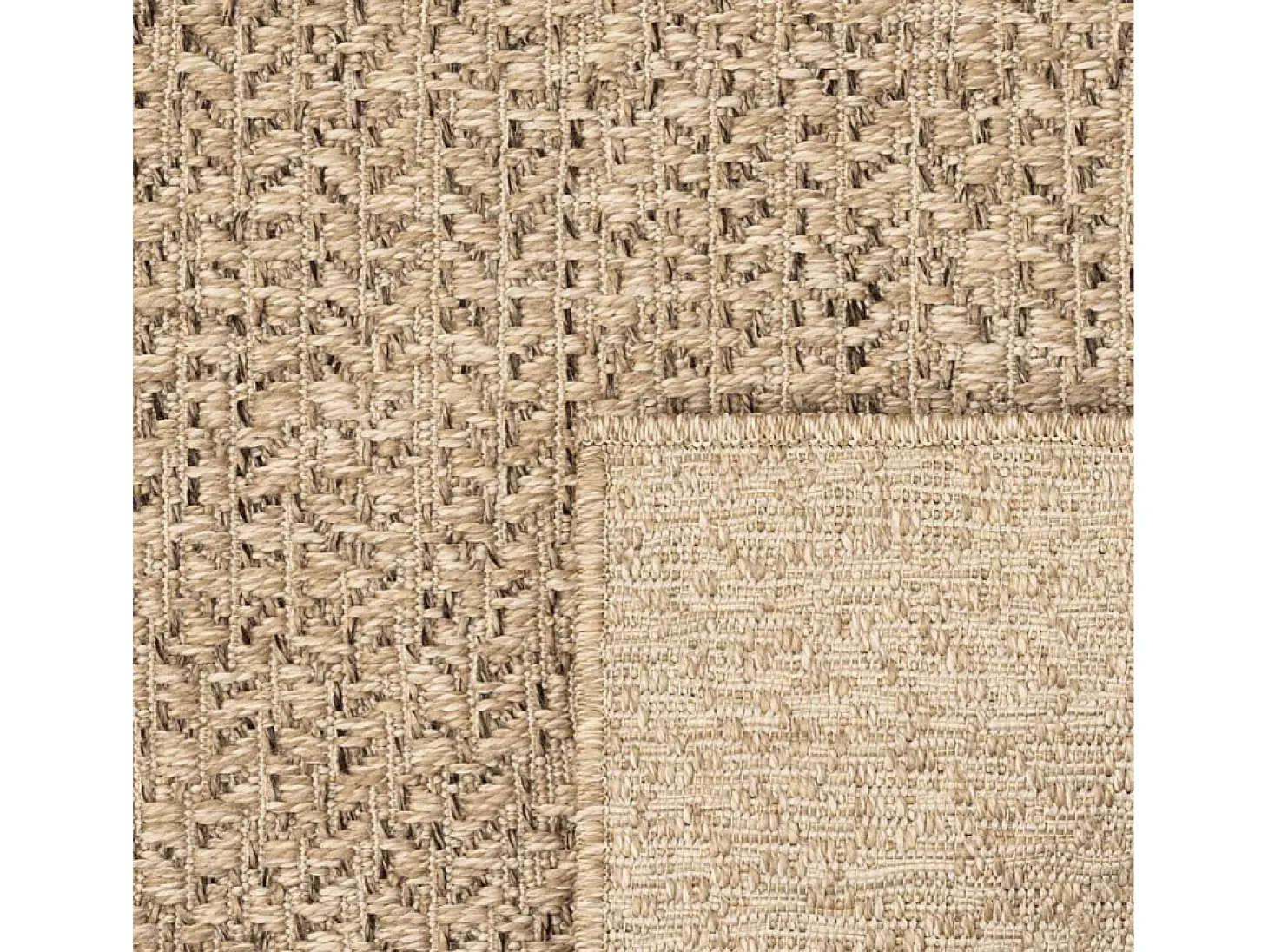 Alfombra ZIZUR 80x200 cm efecto yute para interior y exterior