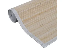 Alfombras rectangulares Bambú natural 4 piezas 120x180 cm