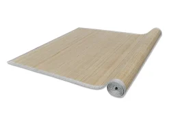 Alfombras rectangulares Bambú natural 4 piezas 120x180 cm