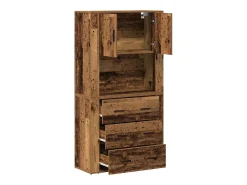 Altillo Madera vieja 80 x 33 x 150 cm Madera contrachapada