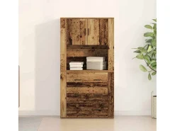 Altillo Madera vieja 80 x 33 x 150 cm Madera contrachapada