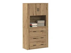 Altillo Roble artisan 80 x 33 x 150 cm Madera contrachapada