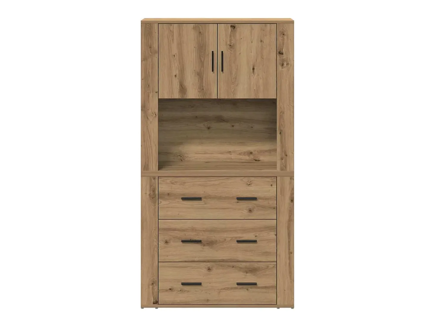 Altillo Roble artisan 80 x 33 x 150 cm Madera contrachapada