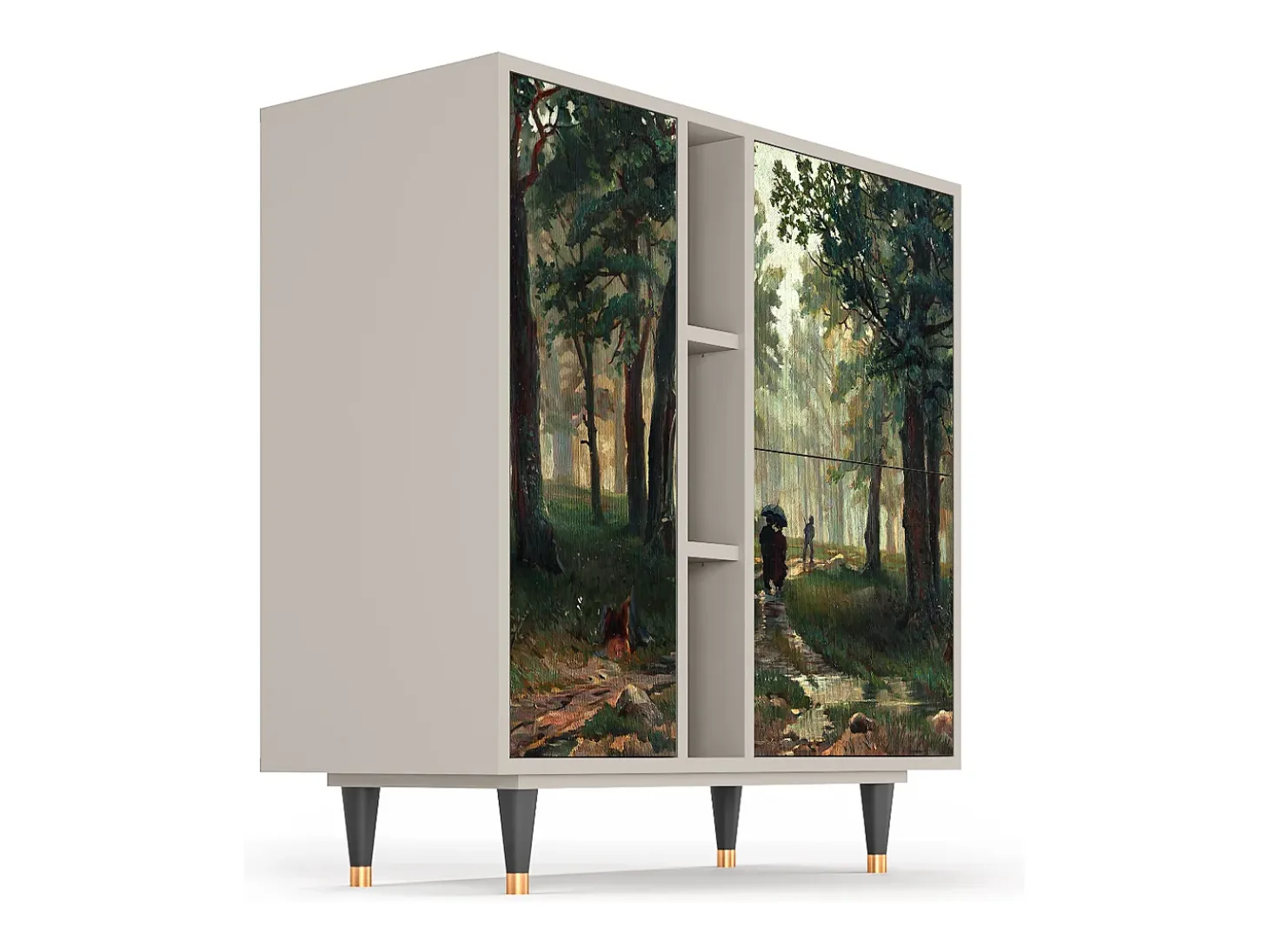 Aparador - 94х96х41 cm - BS5 - Rain in the Oak Forest, Arena