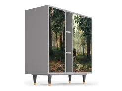 Aparador - 94х96х41 cm - BS5 - Rain in the Oak Forest, Gris