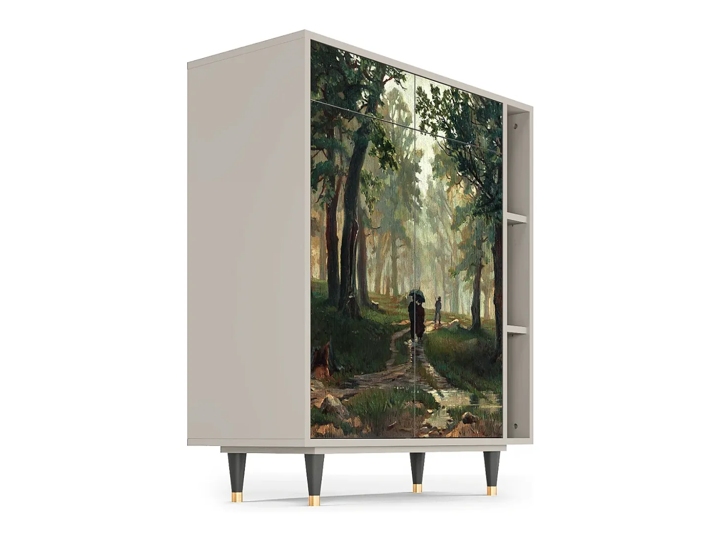 Aparador - 96х110х41 cm - BS6 - Rain in the Oak Forest, Arena