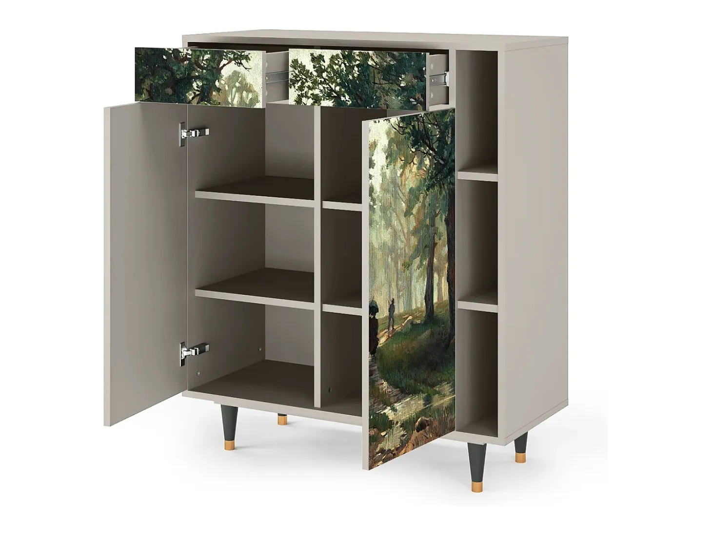 Aparador - 96х110х41 cm - BS6 - Rain in the Oak Forest, Arena