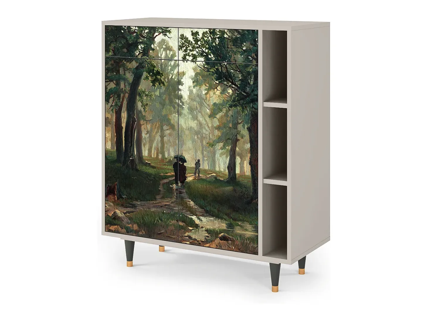 Aparador - 96х110х41 cm - BS6 - Rain in the Oak Forest, Arena