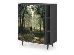 Aparador - 96х110х41 cm - BS6 - Rain in the Oak Forest, Antracita