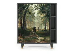 Aparador - 96х110х41 cm - BS6 - Rain in the Oak Forest, Antracita