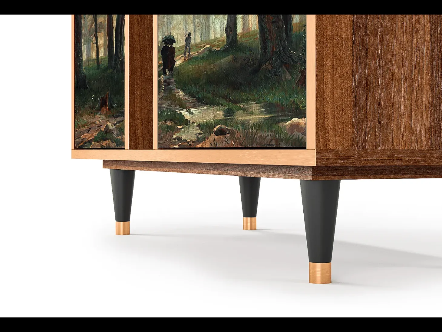 Aparador - 94х96х41 cm - BS5 - Rain in the Oak Forest, Nogal