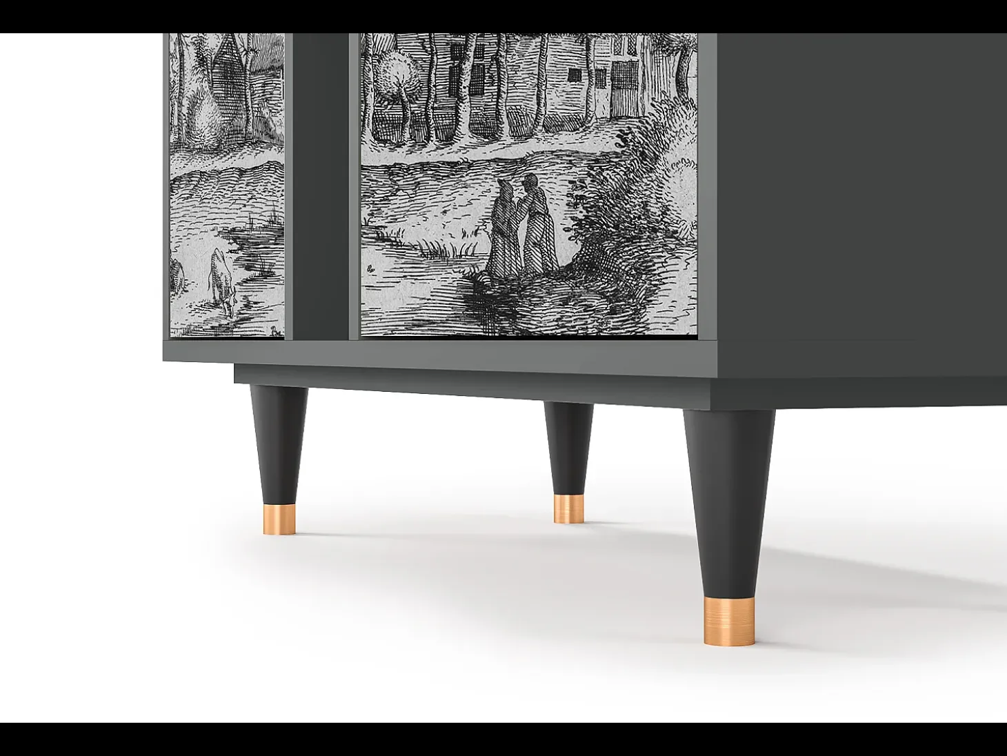 Aparador - 94х96х41 cm - BS5 - A Pond, Antracita