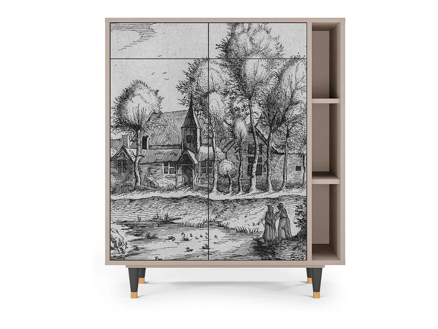 Aparador - 96х110х41 cm - BS6 - A Pond, Latte