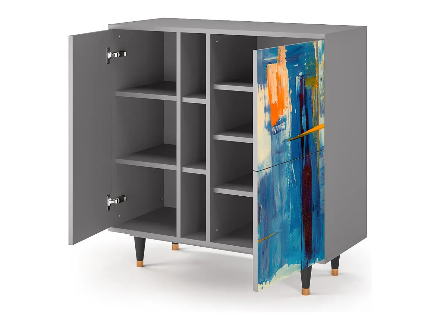 Aparador - 94х96х41 cm - BS5 - Abstract Expressionism, Gris