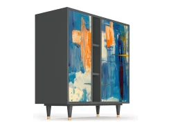 Aparador - 94х96х41 cm - BS5 - Abstract Expressionism, Antracita