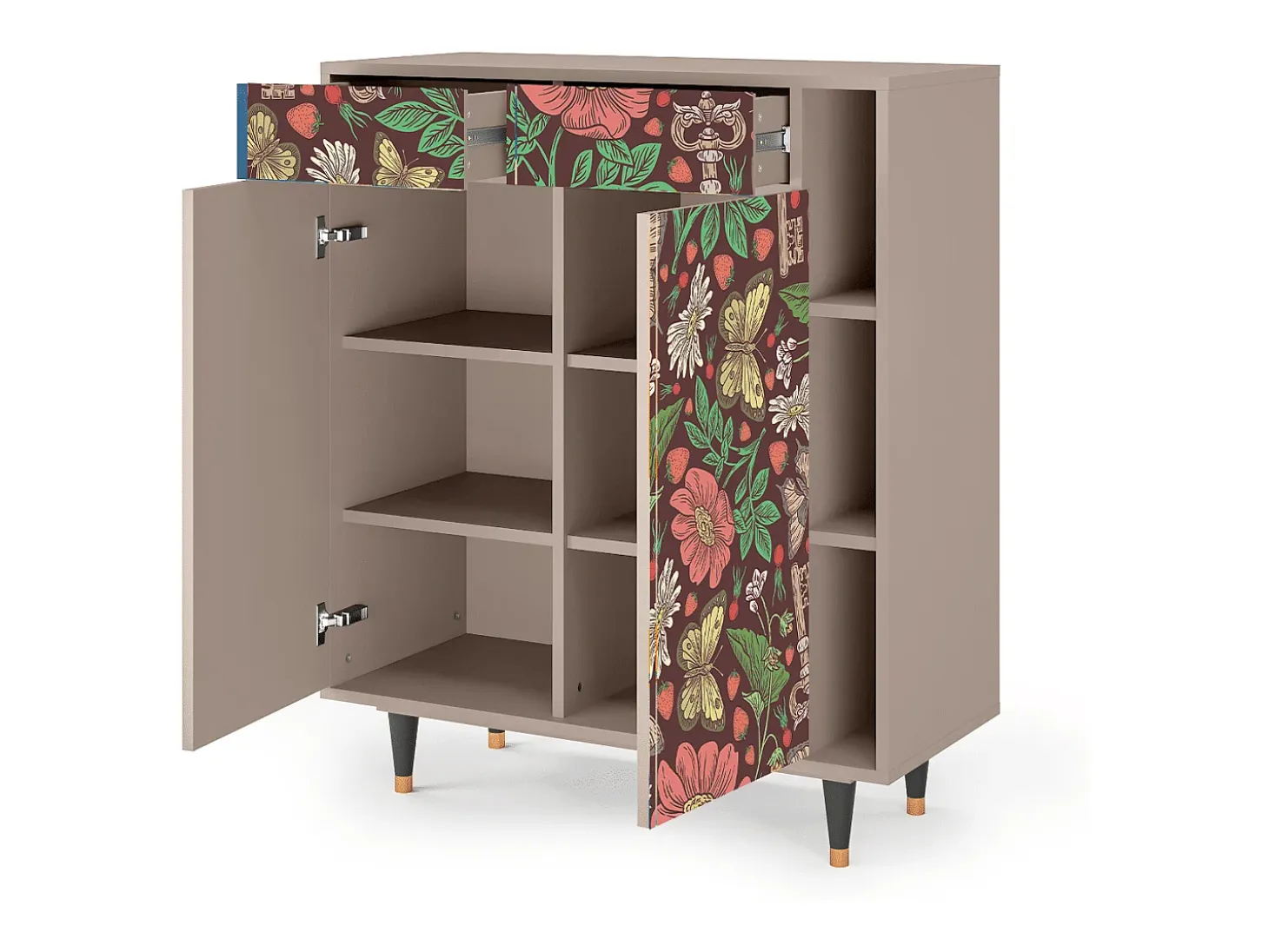 Aparador - 96х110х41 cm - BS6 - Alice in Wonderland, Latte