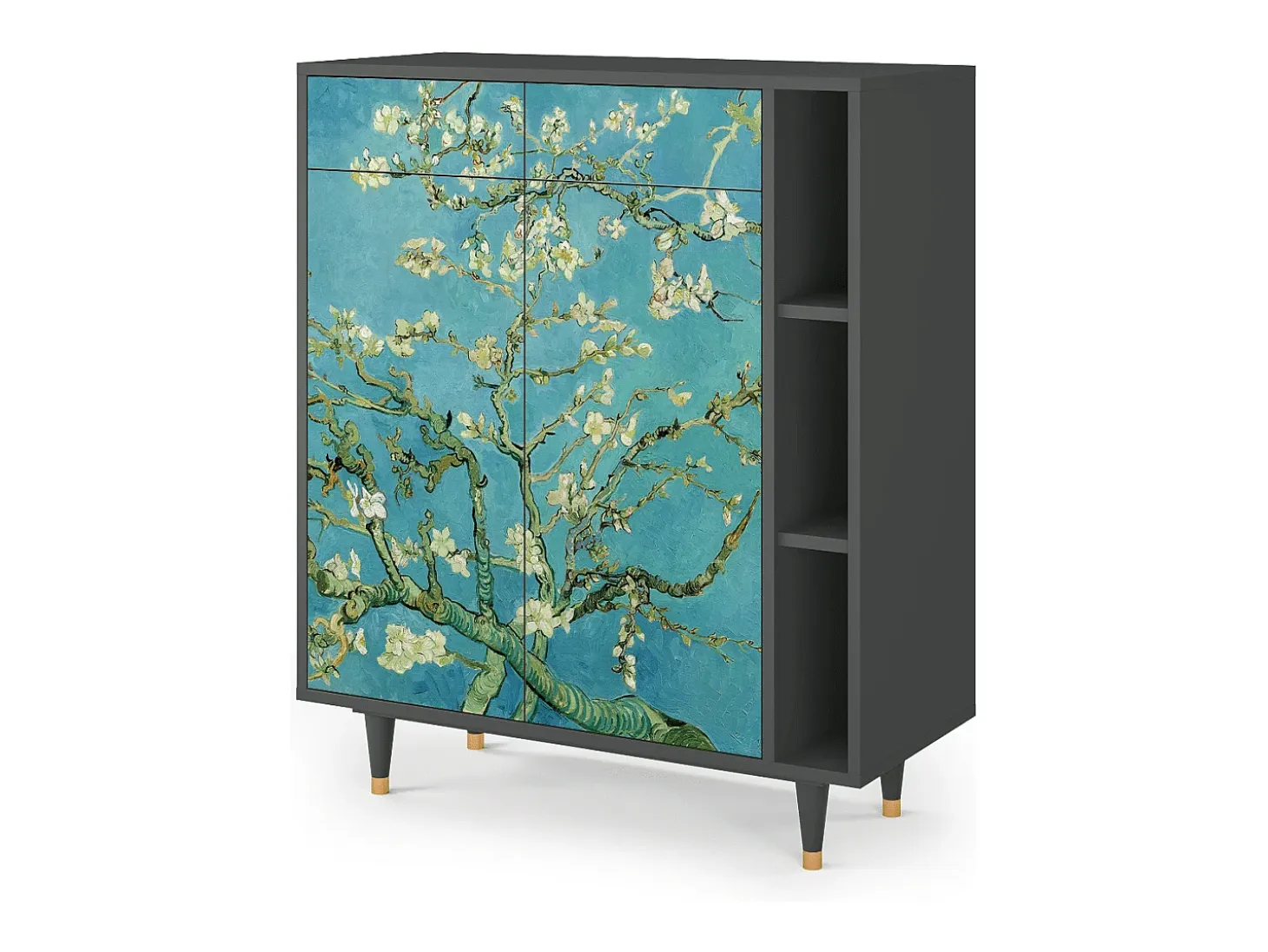 Aparador - 96х110х41 cm - BS6 - Almond Blossom, Antracita