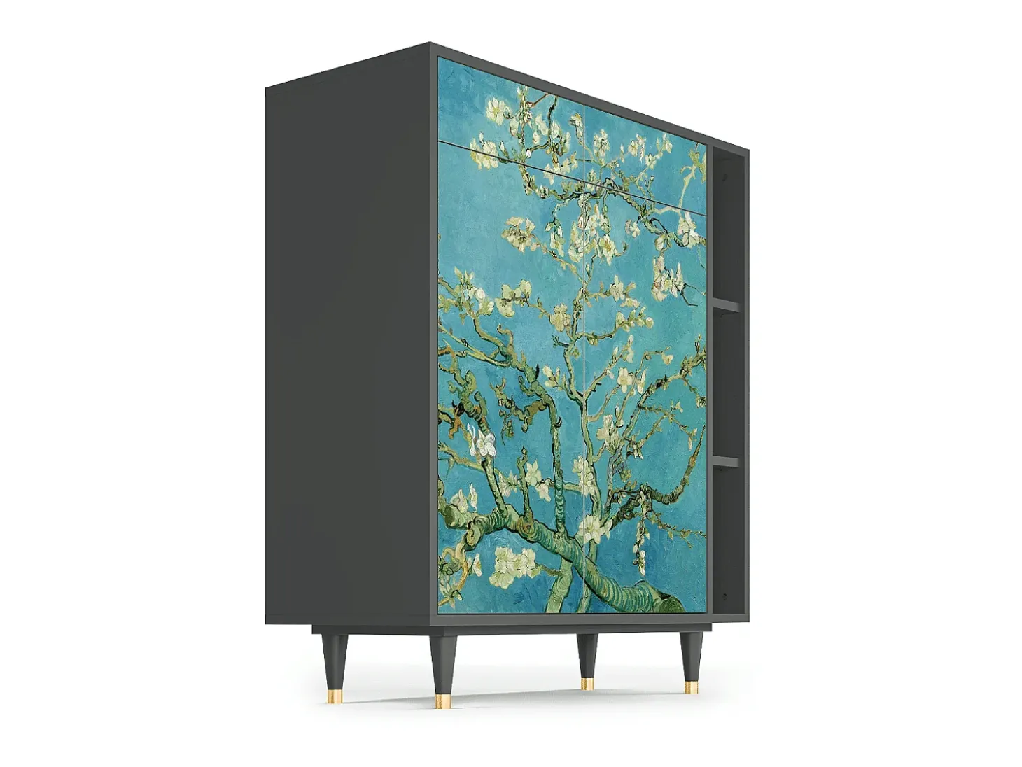 Aparador - 96х110х41 cm - BS6 - Almond Blossom, Antracita
