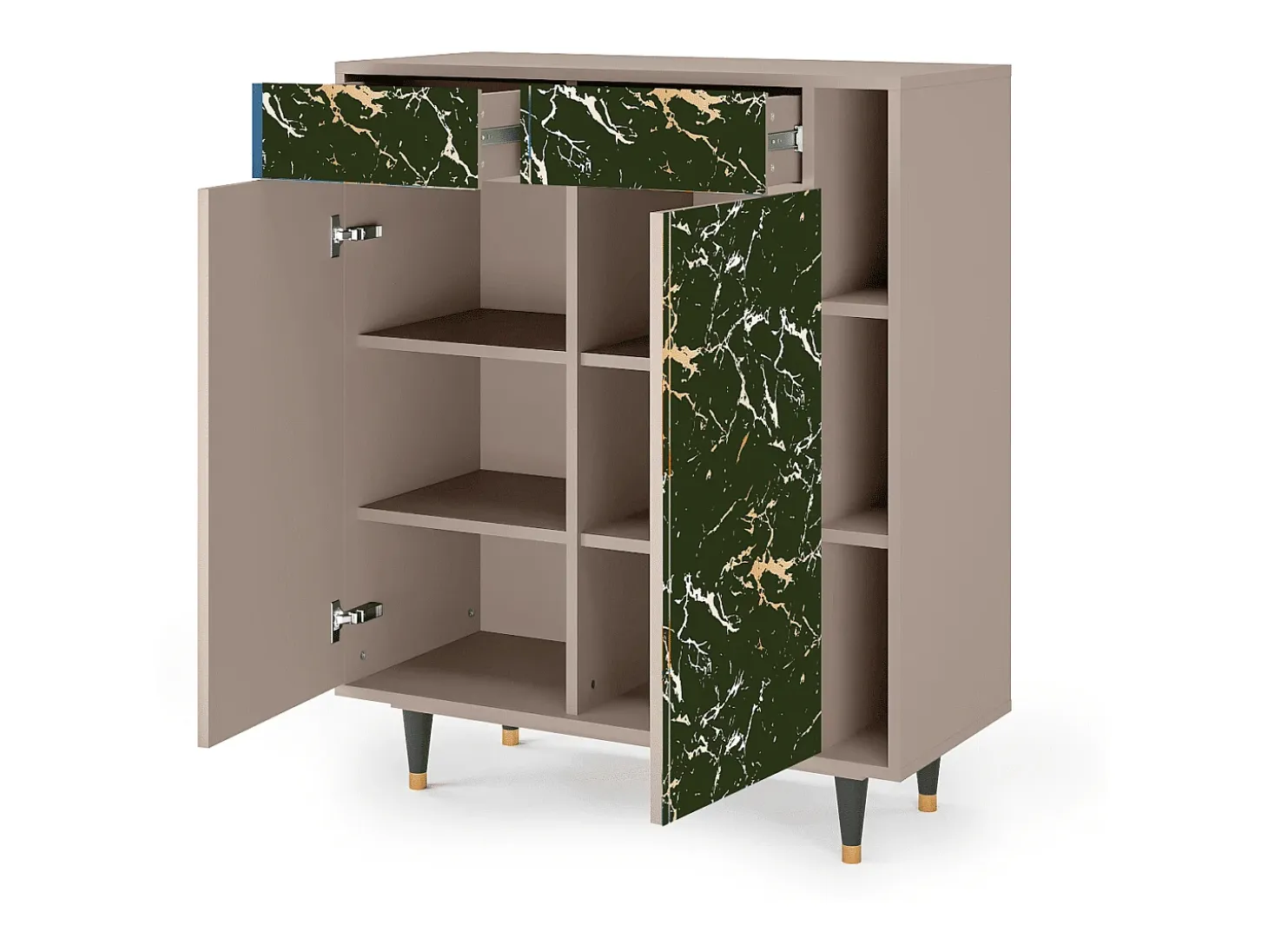 Aparador - 96х110х41 cm - BS6 - Amazon Forest, Latte