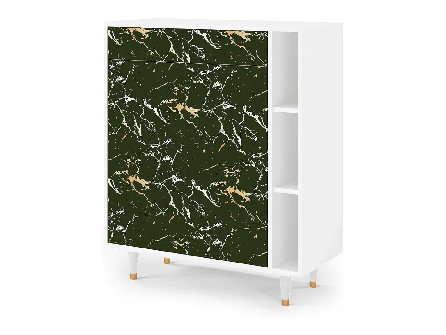 Aparador - 96х110х41 cm - BS6 - Amazon Forest, Blanco